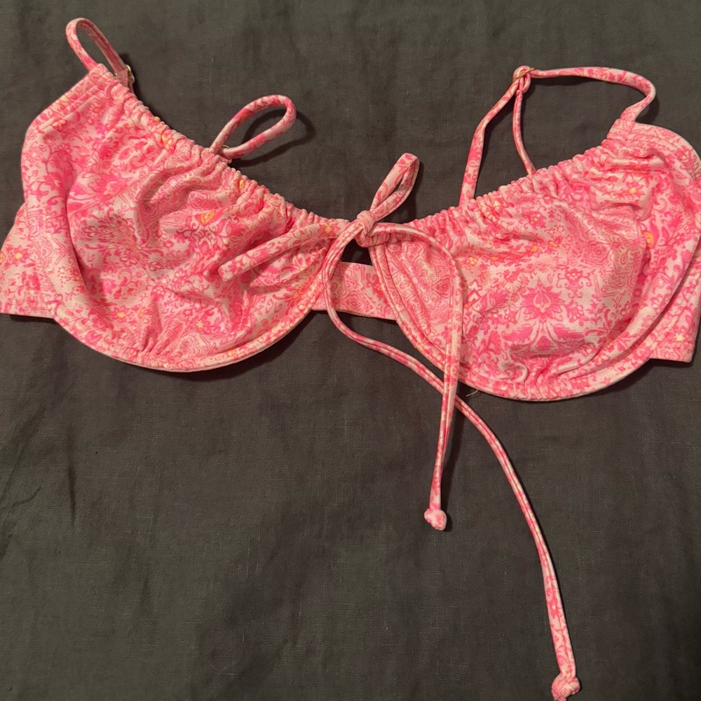 Kulani Kinis Pink Patterned Swim Bra